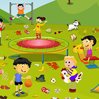  Гра Прибирання на дитячому майданчику: грай безкоштовно онлайн! 