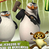  Гра Мадагаскар: Пінгвіни ловлять Морта 