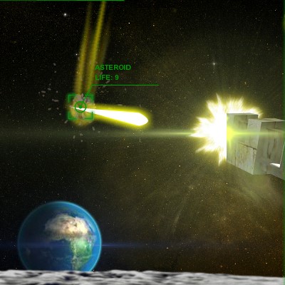 Гра Атака астероїдів: Місячна Гармата