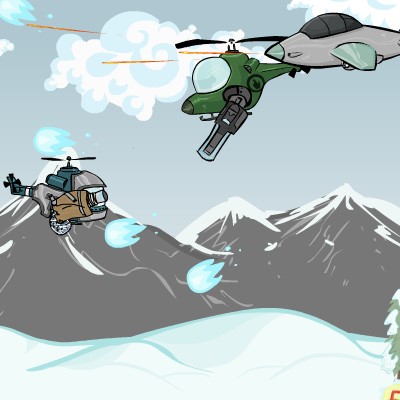 Гра леталка: Вертоліт проти літаків