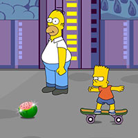  Гра Сімпсони катаються на скейті 