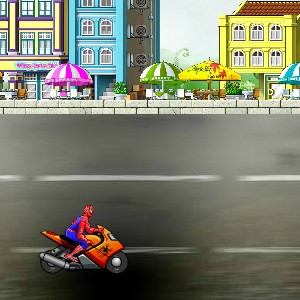 Гра Людина-Павук на Мотоциклі проти Ворогів