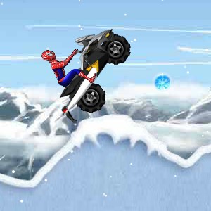 Гра Людина-Павук на Сніжному Скутері