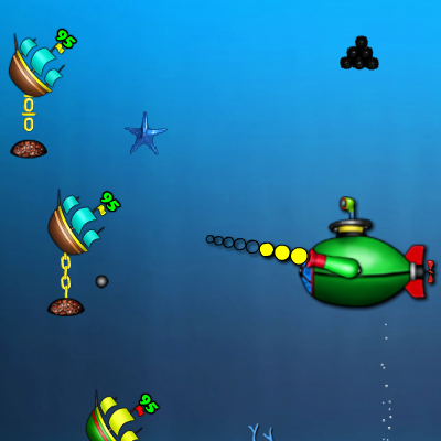 Гра Підводний Світ: Зелена Підводний Човен