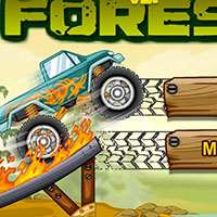  Гра Гонки на тракторах: Вогняні гонки по лісу! 