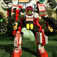  Гра Лего: Бої роботів в джунглях!! 