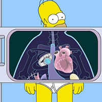  Гра Лікарня: Гомер на рентгені! 