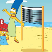 Гра Пляжний волейбол: Сімпсони