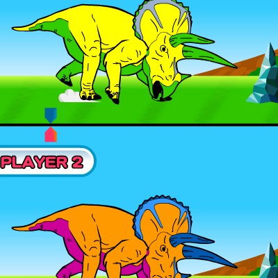 Гра змагання динозаврів