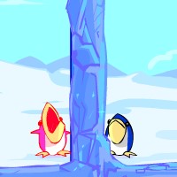 Гра Аркади на двох: Пінгвіни ловля риби