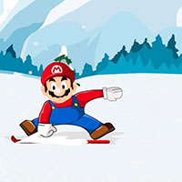 Гра Маріо катається на лижах 