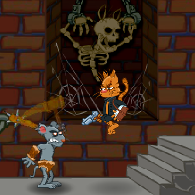 Гра Платформер: Кіт проти Мишей Зомбі